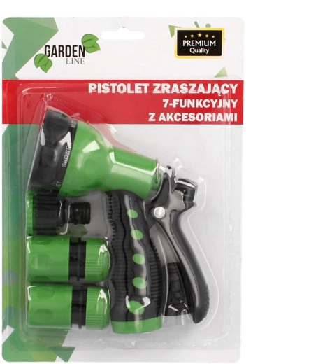 Tuinspuit met 7 functies met accessoires