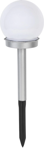 Zonne- tuinlamp bol 10 cm met grondspies en 1 LED, IP44