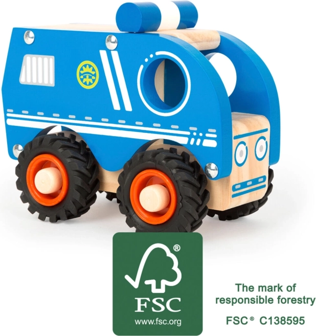 Small Foot houten politieauto