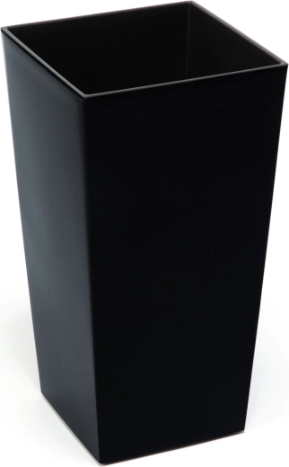 Bloempot met inzet Finezja 14 × 14 cm zwart