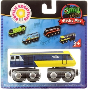 Maxim houten locomotief sneltrein