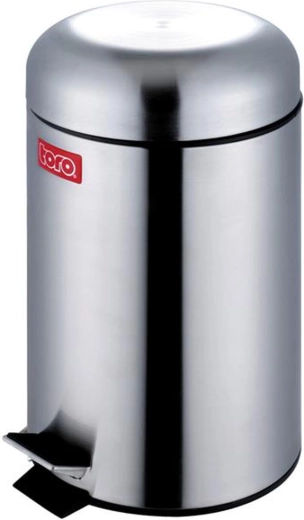 Retro prullenbak 20 l met pedaal, 30,5 × 46,5 cm