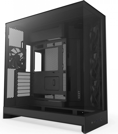 NZXT H9 Flow midi-tower met glazen zijpaneel, zwart