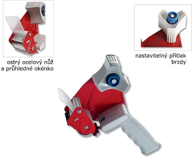 Handafroller voor verpakkingsband CONCORDE 50 mm