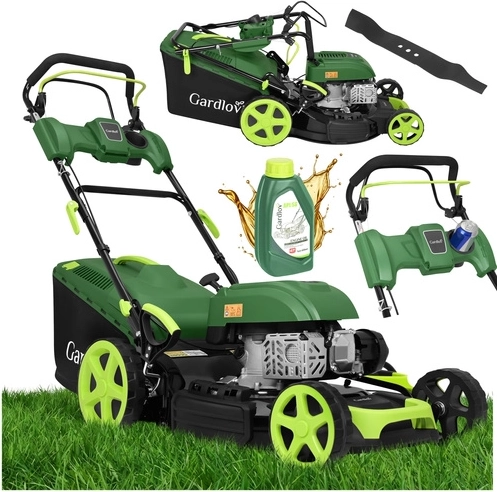 Benzinemaaier met aandrijving GARDLOV DriveXPro 51 cm 4-in-1, 196 cm³
