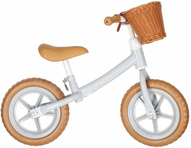 Kinderloopfiets Trike Fix Balance met mandje, bruin