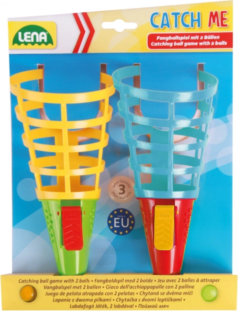Leuk spel Catch Ball met plastic ballen
