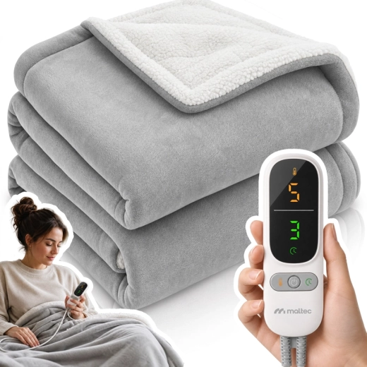 Elektrische verwarmde deken CozyHeat 160 W, grijs