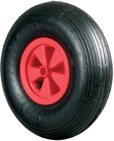 Opblaasbaar wiel voor steekwagen 350 mm met kunststof velg, naaf 20 mm