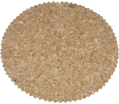 Ronde kurk-onderzetters met gekartelde rand 10 cm, set van 6 stuks