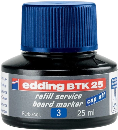 Edding BTK 25 blauwe inkt – navulling voor whiteboardmarkers