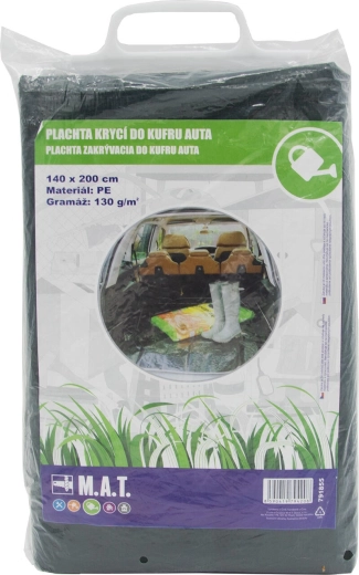 Beschermzeil voor kofferbak van de auto 140 × 200 cm, PE 130 g/m²