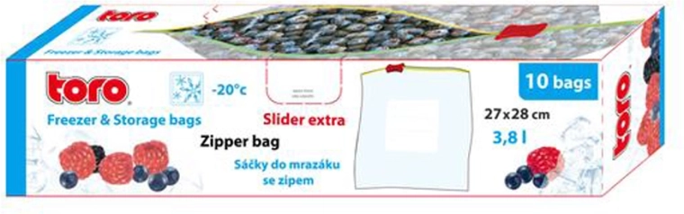 Diepvrieszak TORO 3,8 l, 10 stuks