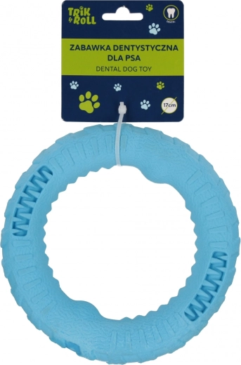 Blauw tandverzorgingsspeelgoed voor honden