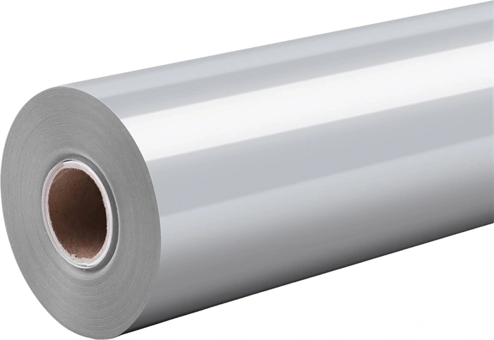 HTVRONT Pure warmteoverdrachtfolie zilver 30,5 cm × 1,8 m