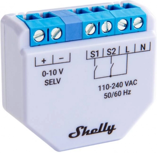 Shelly Plus 0-10V lichtdimmer WiFi/Bluetooth