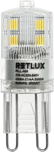 LED-lamp RETLUX G9 2 W warm wit