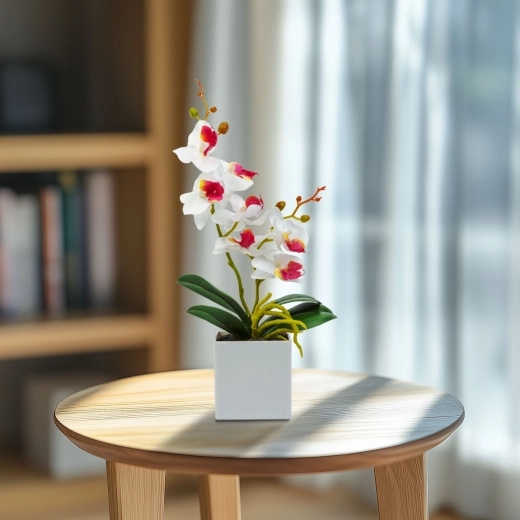 Kunstorchidee ter decoratie 37 cm - 1 stuk