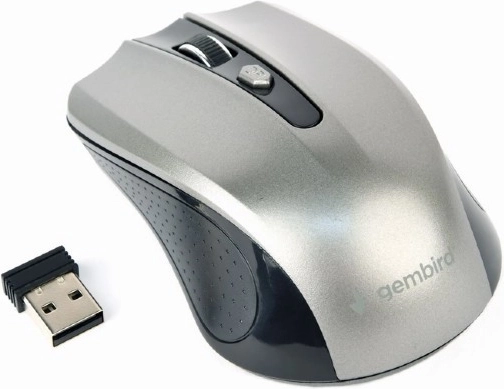 Draadloze optische muis zwart-grijs