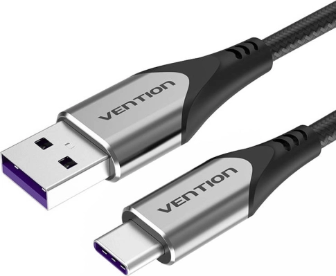 USB-C naar USB 2.0 kabel Vention COFHG FC 5A 1,5 m (grijs)