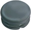 Ronde dop 45 mm van LDPE, zwart (10 stuks)