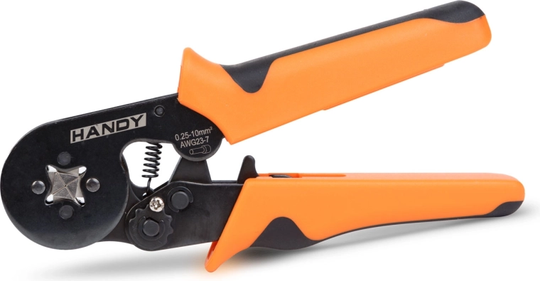 Krimptang voor kabelschoenen 0,25–10 mm²