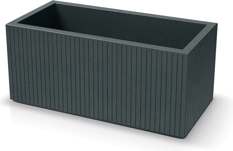 Bloembak Prosperplast Coro case 80 cm, grafiet