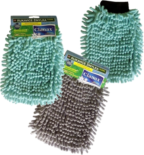 Reinigingshandschoen van chenille CLEAN – mix van kleuren