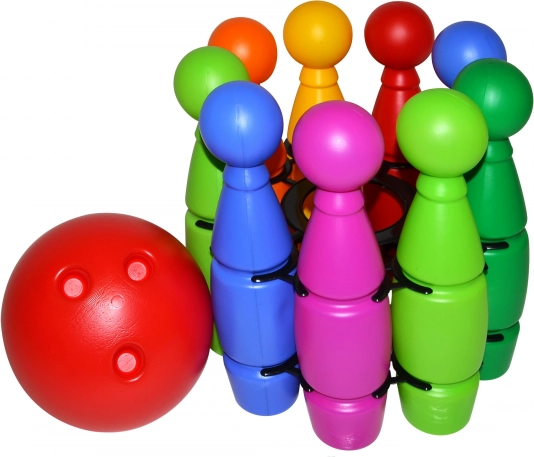 Kegels in netzak met bal