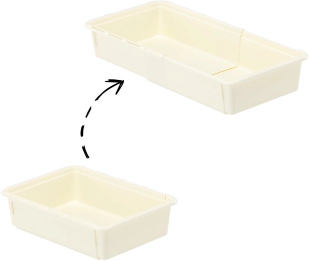 Huishoudorganizer MiniMax 25 × 18 × 7 cm, kunststof bak