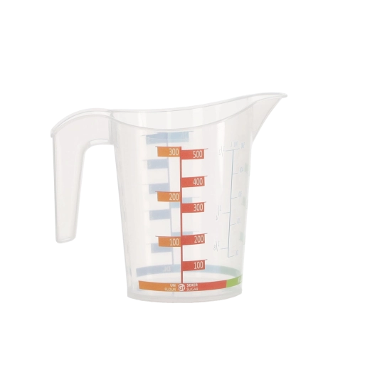 Kunststof maatbeker met handgreep 500 ml