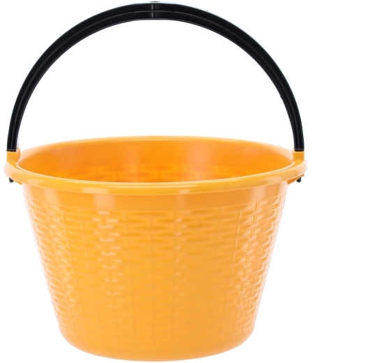 Kunststof ronde emmer 15 l met sterk handvat