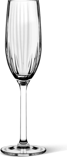 Champagneglazen Plisse 210 ml, 4 stuks