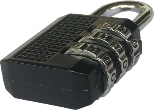 Cijferslot voor bagage met code, 3-cijferig, zwart