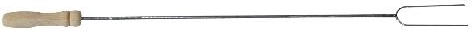 Universele metalen prikker met houten handvat 95 cm