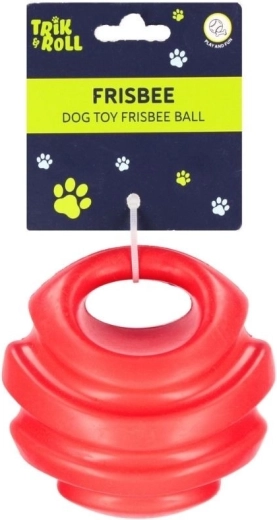Rode frisbee voor de hond