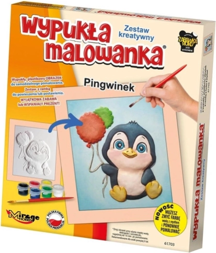 Reliëfschilderij – pinguïn