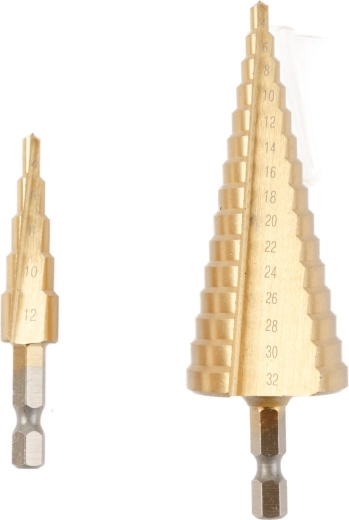 Set getrapte metaalboren 4–32 mm, 2 stuks