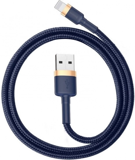 BASEUS Cafule Lightning-kabel USB-A – Lightning 2 m, 1,5 A, goud/donkerblauw