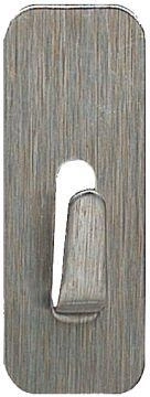 Zelfklevende roestvrijstalen haken rechthoekig 1,8 × 4,5 cm, set van 4 stuks