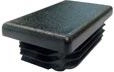 Rechthoekige stop 40 × 30 mm van LDPE, zwart (10 stuks)