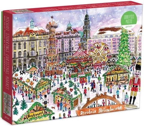 Puzzel Kerstmarkt in Dresden 1000 stukjes