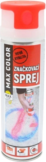Fluorescerende markeringsspray MAX COLOR 500 ml – Fel rood