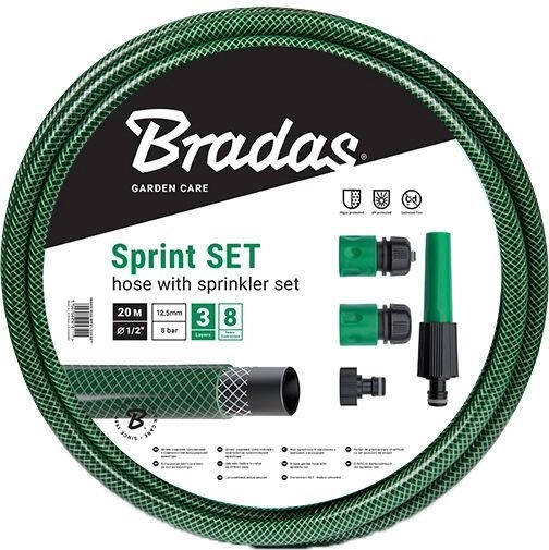 Tuinwaterslang met set SPRINT 1/2″, 20 m