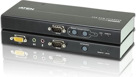 usb kvm-extender vga/audio over cat5 met rs-232 (1280×1024 @ 200 m)