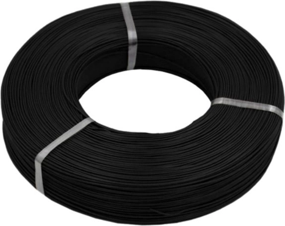 Siliconen voedingsdraad MSP 24AWG 0,2 mm² 1 m zwart - 1 stuk