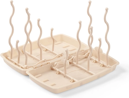 BabyOno universeel droogrek voor babyflessen en fopspenen – beige