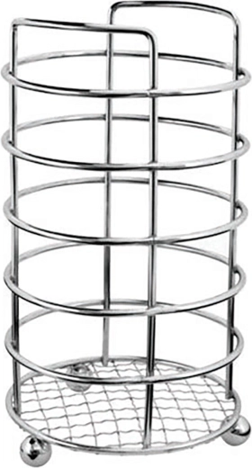 Houder voor keukengerei LINEA, chroom, diameter 11 cm