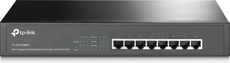 TP-Link TL-SG1008MP gigabit 8-poorts PoE+ switch voor desktop en rack