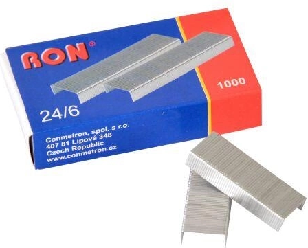 Kantoornietjes 24/6, verzinkte draad (1000 stuks)